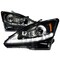 Spec-D Tuning 06-09 Lexus Is250 LED Projector Headlight Black Housing 2LHP-IS25006JM-TM - alternate 1